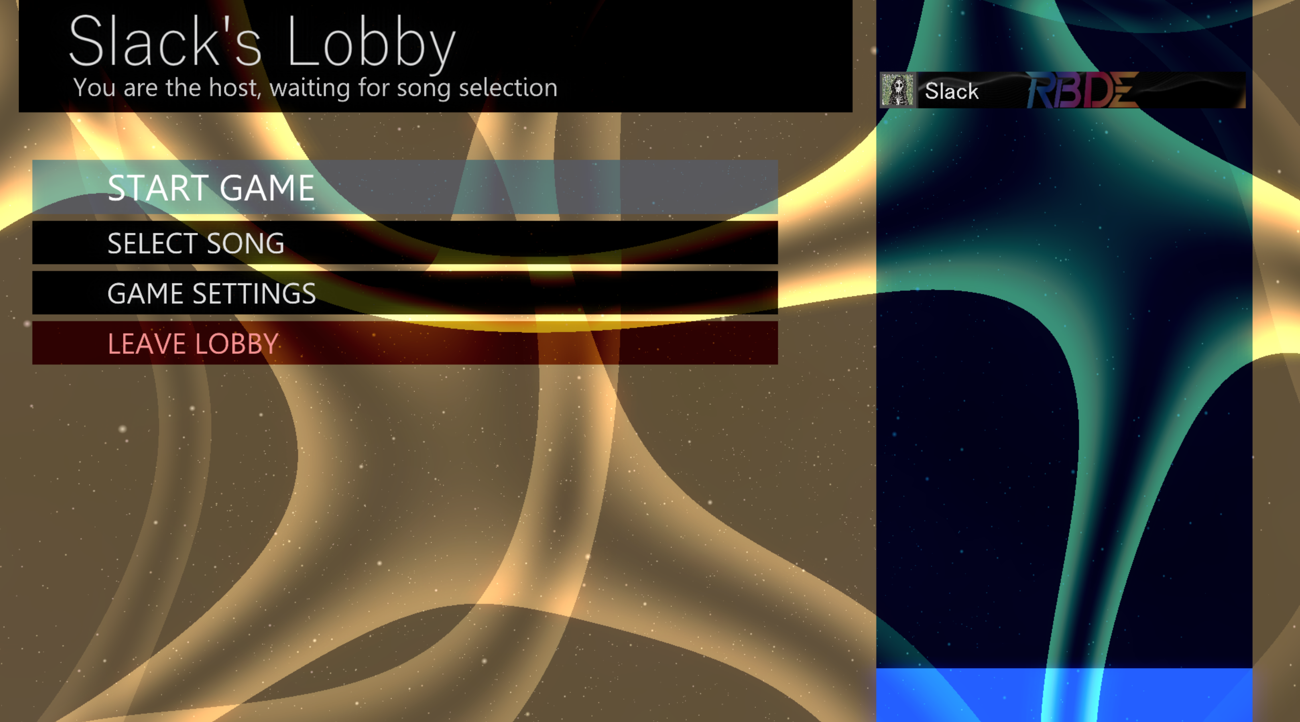 Multiplayer lobby